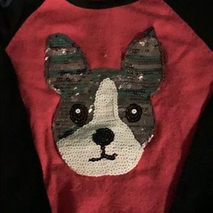 Puppy sweater girls med 10-12